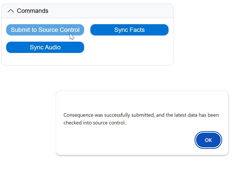 Workflow: submit Consequence