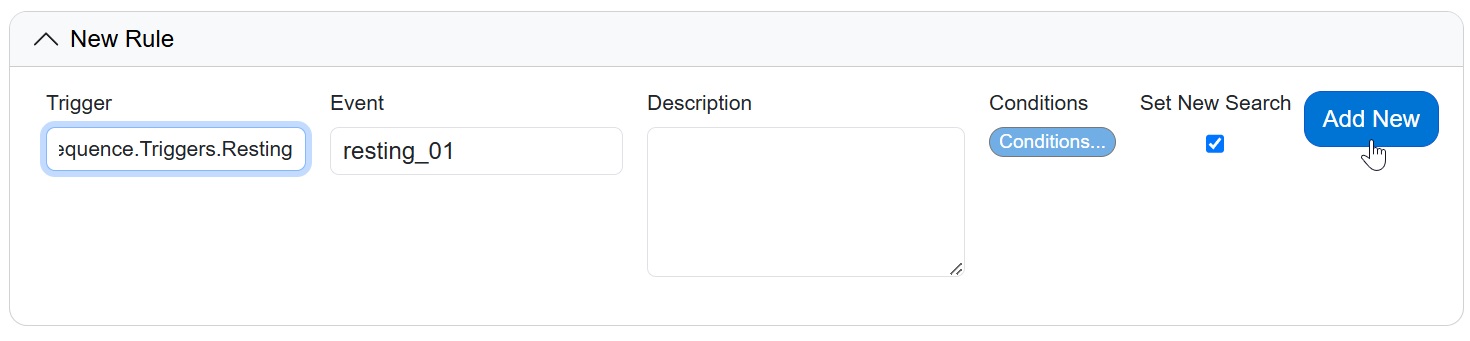 Workflow: add event